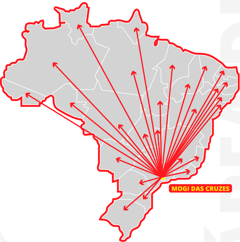 Distribuímos para todo o Território Nacional